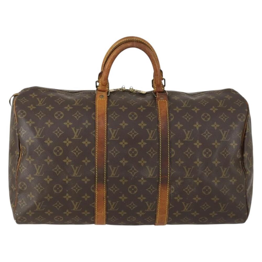 LOUIS VUITTON Monogram Keepall 50 Boston Bag M41426 LV Auth 155038 - Picture 13 of 16
